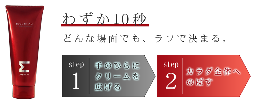 わずか10秒 手間いらずで、常に最高の自分へ。