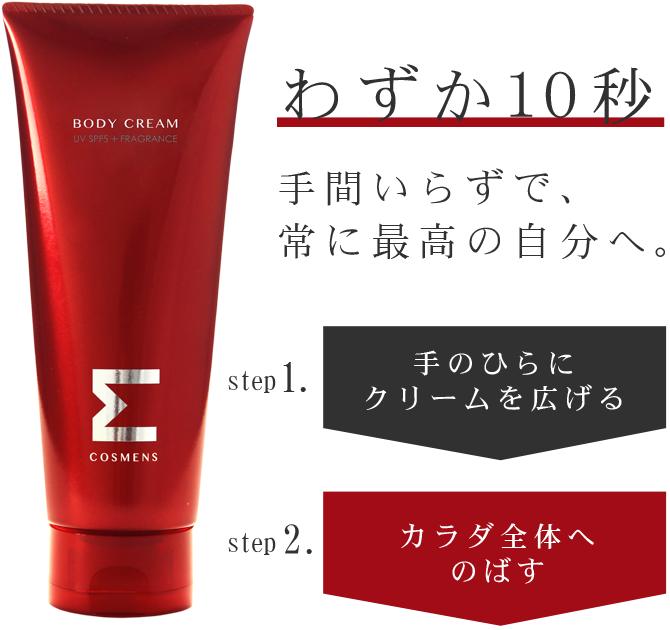 わずか10秒 手間いらずで、常に最高の自分へ。